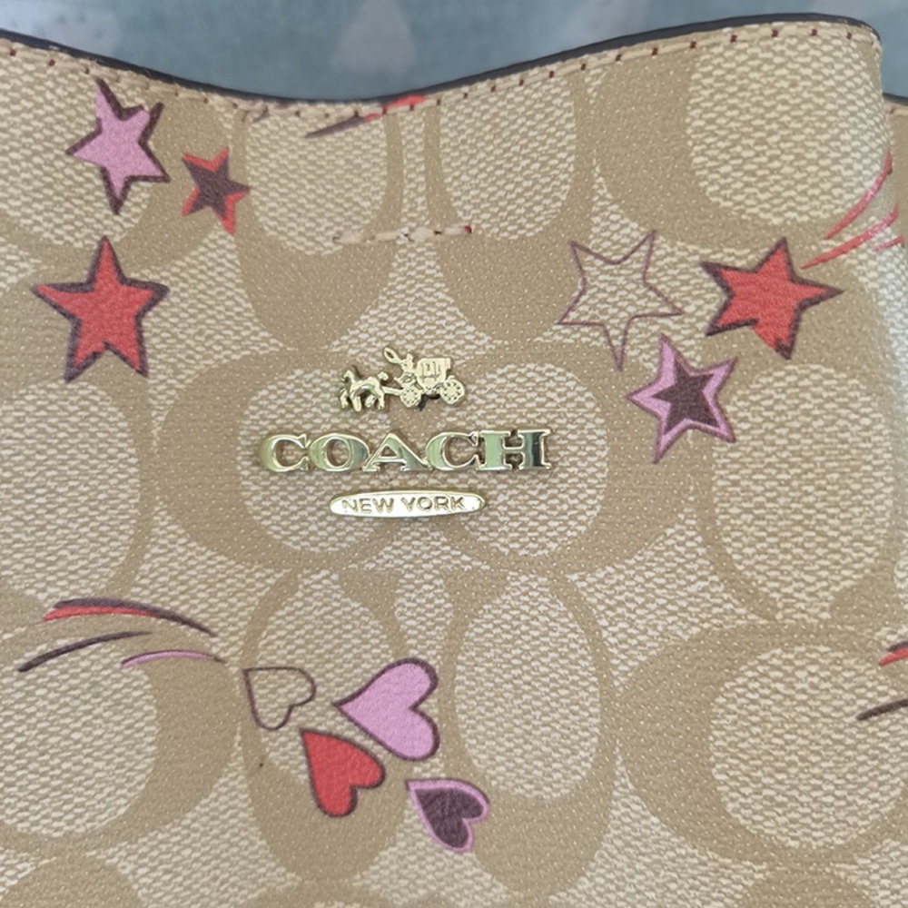 Coach Monogram C Pattern Print Shooting Star Hear… - image 4